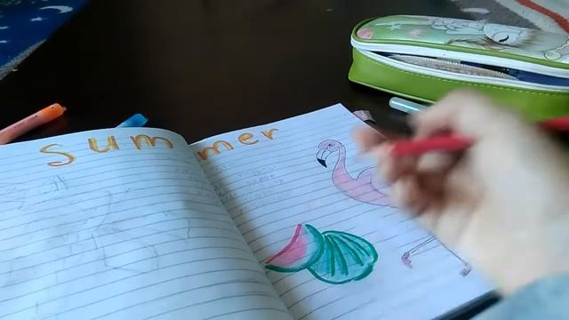 Заполняю личный дневник/Разворот на ЛЕТО/AnyutaSunny смотреть онлайн