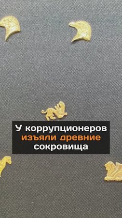 У коррупционеров изъяли древние сокровища