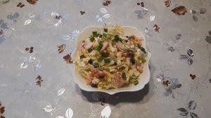 САЛАТ К УЖИНУ ВСЕГО ЗА МИНУТОЧКУ ИЗ ПРОСТЫХ ПРОДУКТОВ