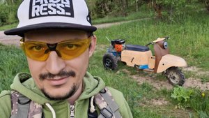 Мотоблок не на гусеницах, тест на скорость.