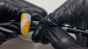 Летний маникюр/ Апельсины на ногтях