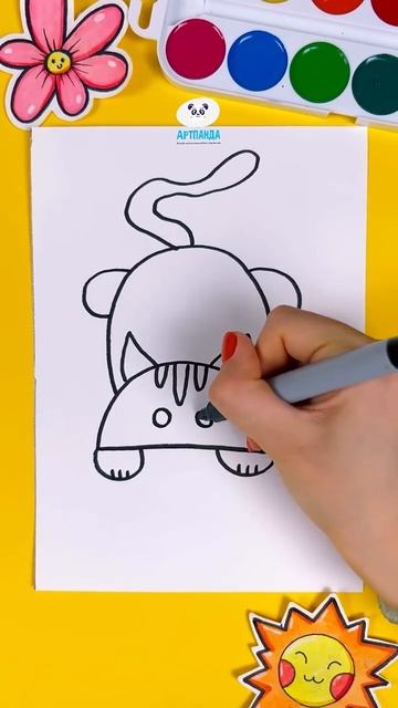 КАК НАРИСОВАТЬ КОТА/АРТПАНДА смотреть онлайн
