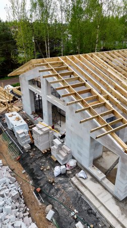 Делаем крышу дома из газобетона в Сертолово #крыша #дом #газобетон