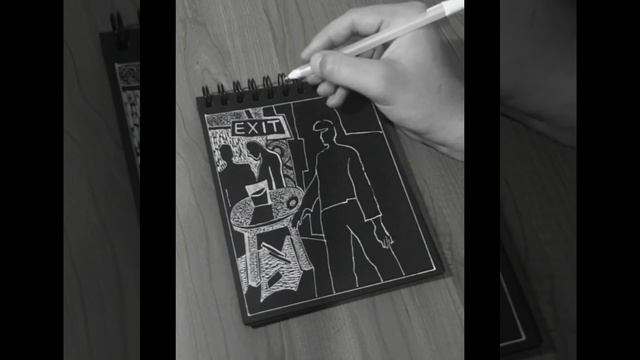 Рисую в СКЕТЧБУКЕ. Скетч "Тени живут ночью" смотреть онлайн