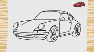 Как нарисовать Porsche 911 Classic | Шаг за шагом