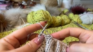 Вяжу джемпер и платье одновременно! ❄️