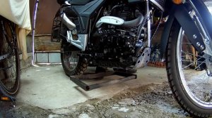Как без подката и подставки обслужить мотоцикл.