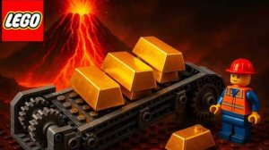 Фабрика Lego Добыча золота из вулканов с помощью конвейерной ленты🧱 Конструктор Лего, сборка лего.
