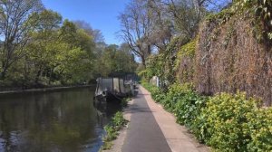 LONDON SPRING WALK 2025  REGENT’S CANAL to KING’S CROSS, LOCKS & CANAL BOATS | 4K HDR