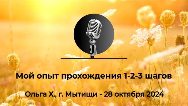 Спикерская АНЗ "Мой опыт прохождения 1-2-3 шагов" Ольга Х смотреть онлайн
