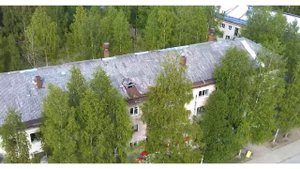 г. Няндома мкрн. Каргополь 2 с высоты полёта