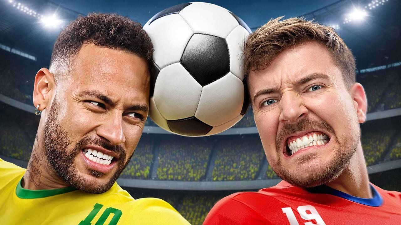 MrBeast Победи Неймара, Выиграй $500,000 смотреть онлайн