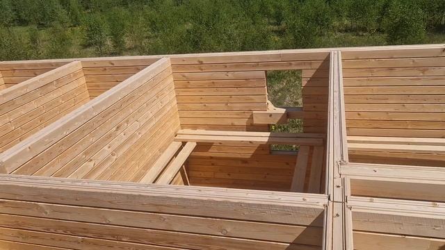 Обработка сруба льняным маслом. смотреть онлайн