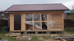 Заказ-Дом: выполнен металлический каркас для наружной отделки фундамента фасадными панелями Docke