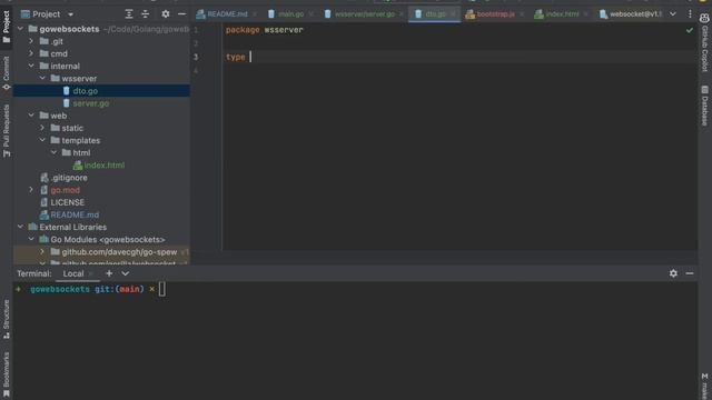 Пишем WebSocket на Golang. Часть 1. смотреть онлайн