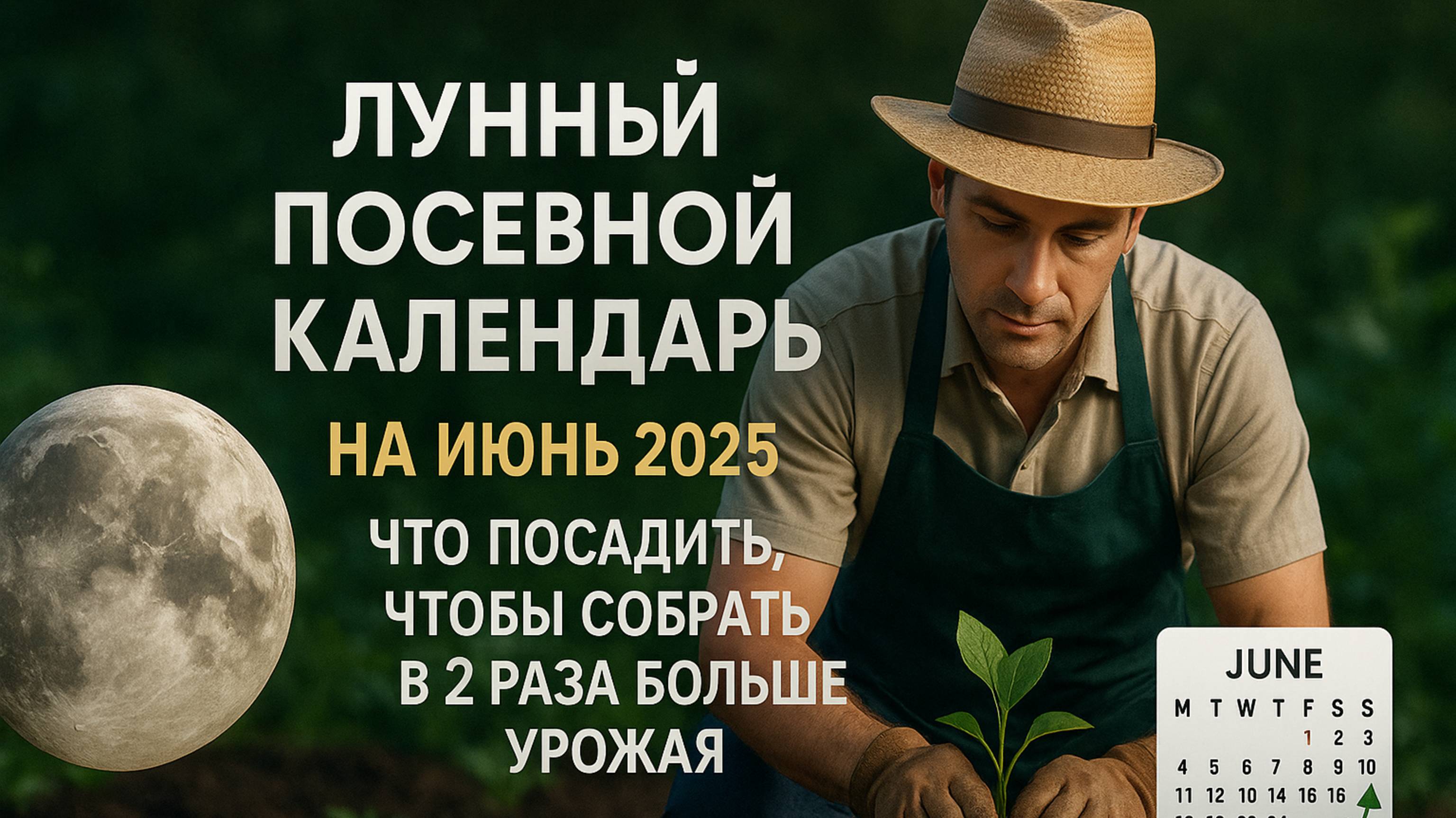 Лунный посевной календарь на июнь 2025 - что посадить, чтобы собрать в 2 раза больше урожая