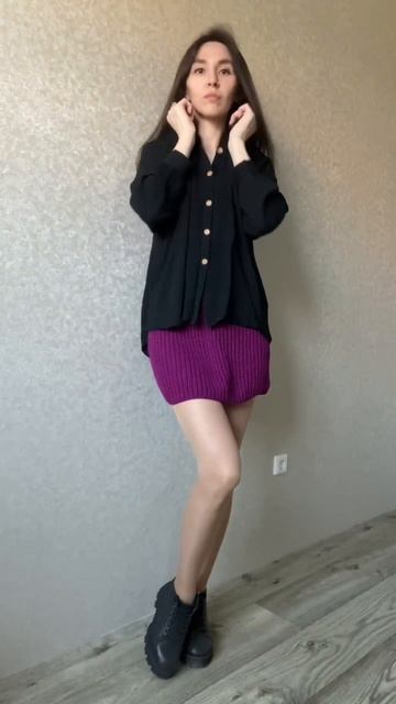 Образы с вязаной юбкой😈Больше о вязании на канале, инст: _s_igolochki_ ‼️ПОДПИШИСЬ‼️ смотреть онлайн