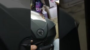 Снятие зеркального напыления с визора мотошлема. Кита