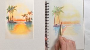 Нарисовать красивую мечту цветными карандашами. Как нарисовать пейзаж