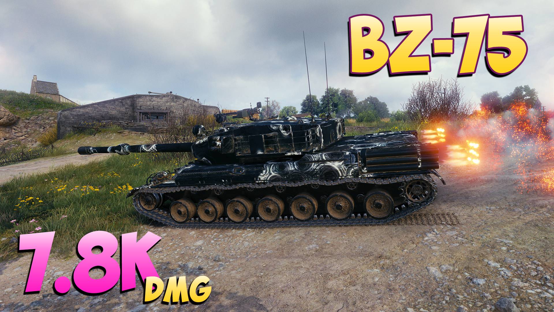 BZ-75 - 6 Фрагов 7.8K Урона - Причудливый! - Мир Танков