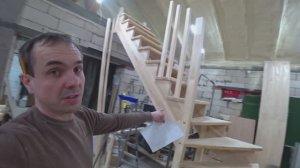 Лестница из лиственницы в Тверскую область