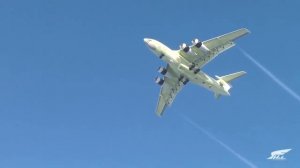 The first flight of IL-78M-90A Air refuiling tanker. Первый полет топливозап?