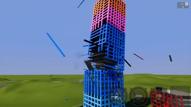 САМОЛЁТ ПРОТИВ НЕБОСКРЁБА-ТРАНСФОРМЕРА | BRICK RIGS смотреть онлайн