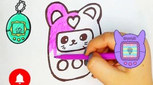 How to draw a Tamagotchi? Tamagotchini qanday chizish mumkin?Как нарисовать тамаг