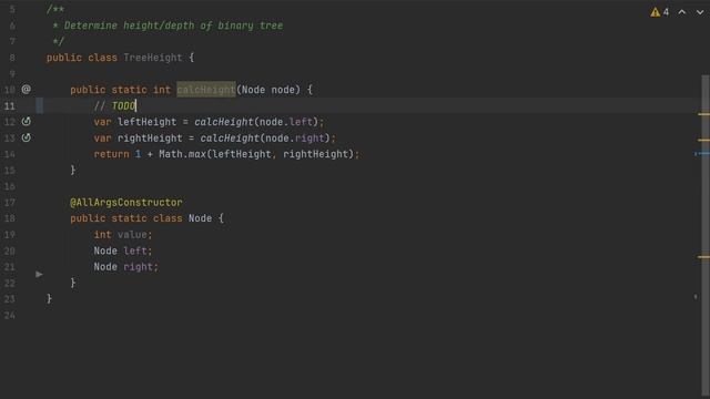 Определение высоты бинарного дерева смотреть онлайн
