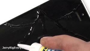 Using a Windshield Repair Kit on a Cracked Smart Phone