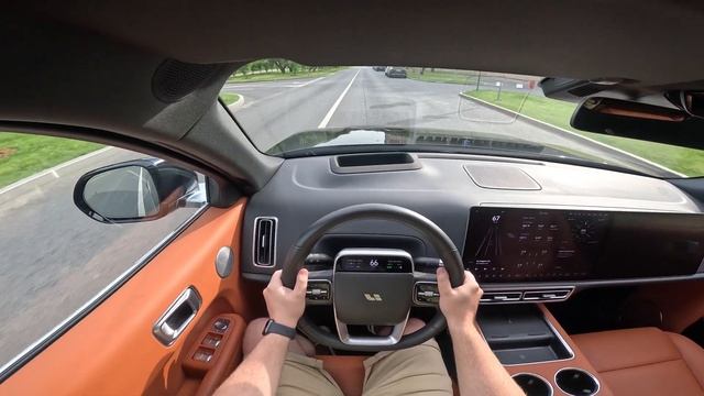 Тест драйв Lixiang L9 от первого лица по городу  POV Test drive Li L9 city driving 4K