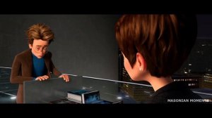 Мегамозг превращается в Бернарда у памятника Мачомена | Мегамозг (2010)