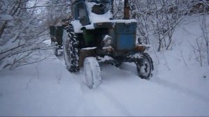 ЛТЗ Т-40 | LTZ T40 at work in winter time (engine sound)