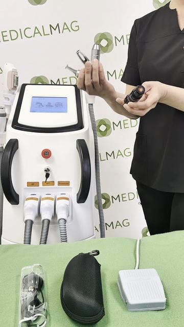 Аппарат Magneto 360 (HAR-06E, А 0316) 3в1: Элос, РФ, PS лазер для удаления тату, карб. пиллинг