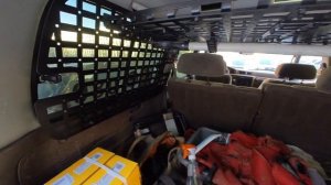 Система крепления груза в багажник Тойота LC 80 (Molle- Modular