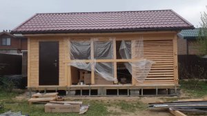 Заказ-Дом: выполнен металлический каркас для наружной отделки фундамента фасадными панелями Docke