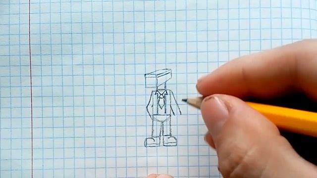Как нарисовать Камерамена из Скибиди Тойлет. How to draw Cameramen from is skibidi toilet смотреть онлайн