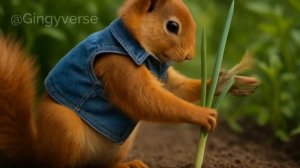 🌿 Tiny Cat & Friends Plant a Community Garden with Their Moms_ Growing with Love 🐾💛