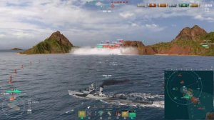 Эсминец Sims нагибучий малый.