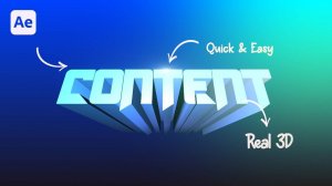 🔥 Создание 3D-текста в After Effects