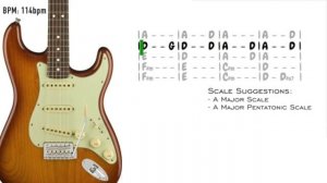 Electric Funk Groove Backing Track in A