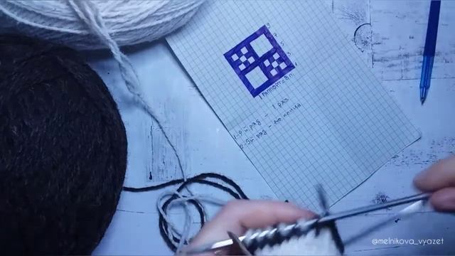 Жаккард по кругу без слёз и протяжек. Легко!!! смотреть онлайн