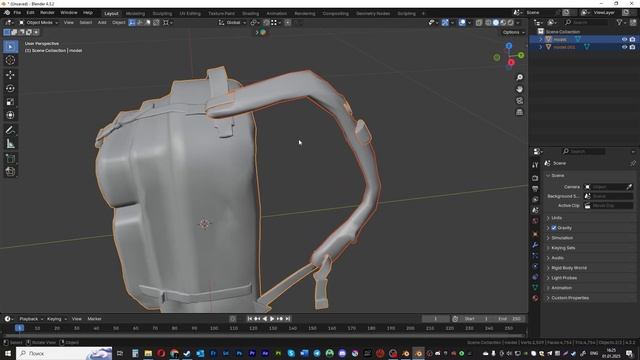 Как сделать скин для Rust. Фикс модели Rust. Про high-poly и low-pol