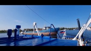 буксировка Ст "Альраша". т/х "Урал" в затоне 40 лет ОКТЯБР