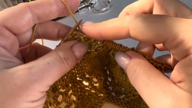 НЕВЕРОЯТНЫЙ УЗОР: ЛИСТЬЯ С ОБВИТИЕМ !  МАСТЕР-КЛАСС! ✨ BEAUTIFUL KNITTING PATTERN