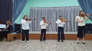 Е. Дога. Вальс. Ансамбль скрипачей. Конц. Кулакова Л. А. ДМШ 13, г. Волгоград