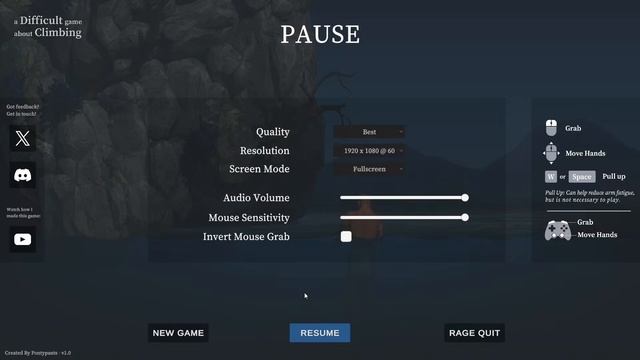 СПИДРАН НА СТРИМЕ ПО ЛЫСОМУ A Difficult Game About Climbing!!! смотреть онлайн