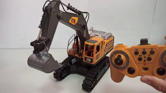 Классный детский Экскаватор на радиоуправлении со зв? смотреть онлайн