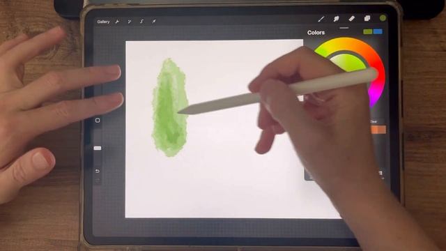 Акварельные деревья одной кистью 🖌️ Самый простой способ создания различных форм деревьев в диджита смотреть онлайн