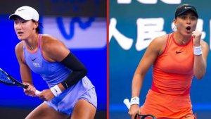 16.10.2024. Сиюй Ван - Паула Бадоса. WTA Ningbo. Xiyu Wang - Paula Badosa